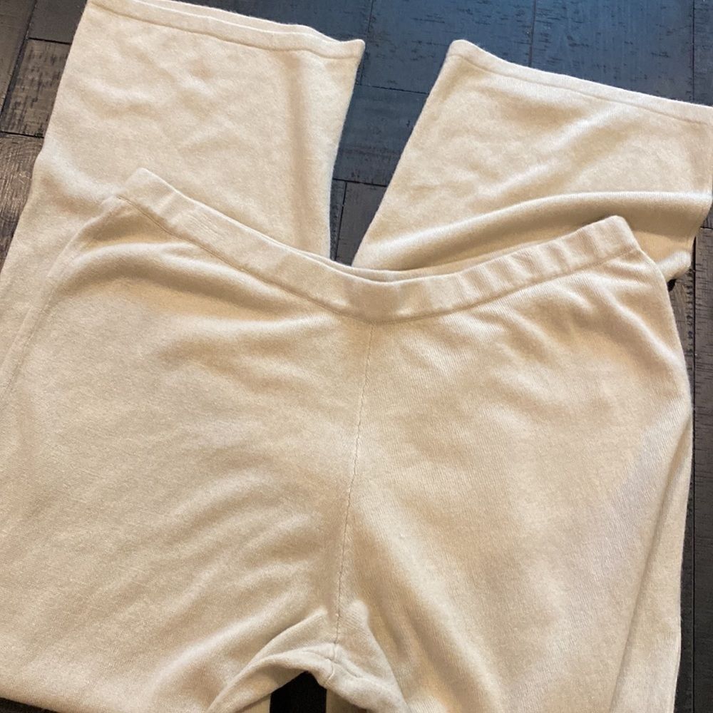 JK Intimates Lounge Wear Terry Super Soft Casual Cream Pants XL